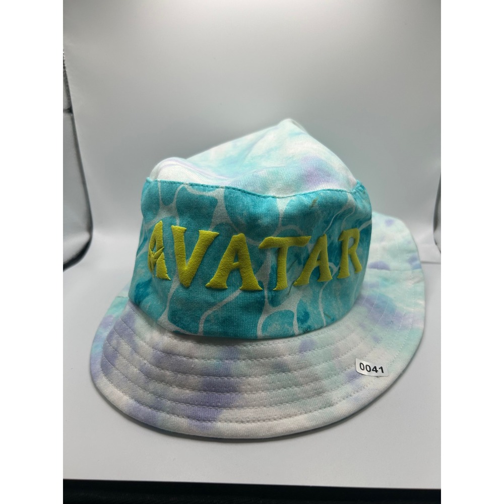 Disney Avatar Spirit Jersey Tie Dye Bucket Hat One Size Adult Blue Purple Yellow
